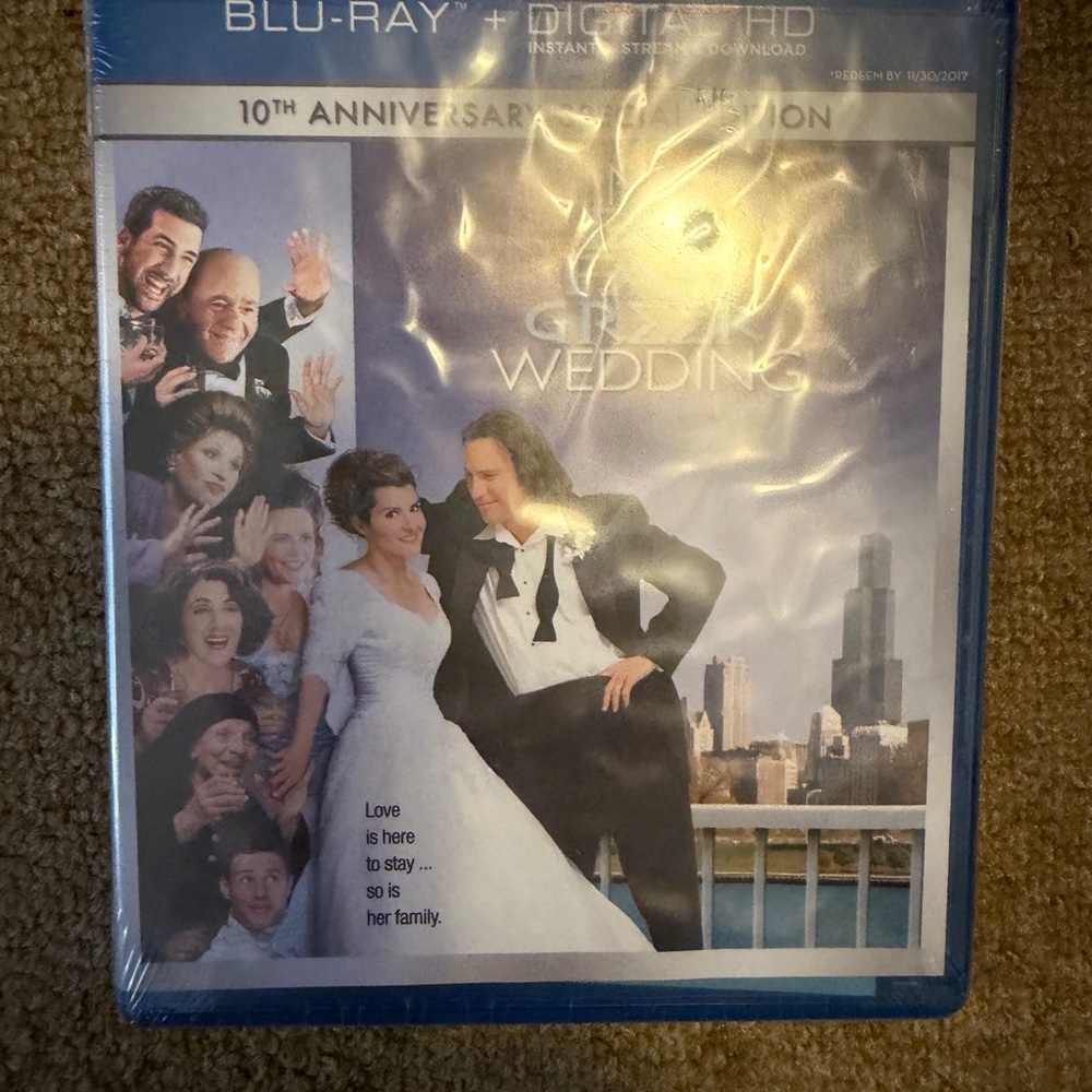 Blu-Ray Wedding Party Decor - White & Black Bridal Poster